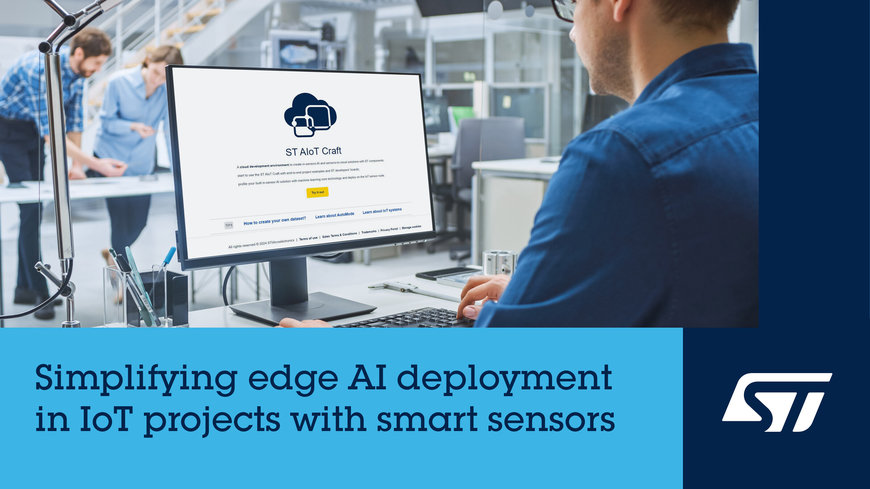 Web-based tool from STMicroelectronics accelerates AIoT projects with smart sensors